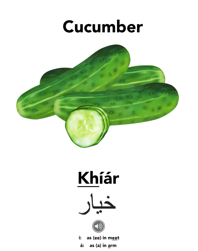 Cucumbers are a fruit! with Englisi Farsi
