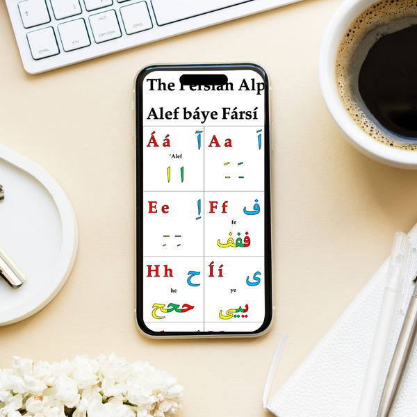 Persian Alphabet [ Farsi ] Poster Digital Download 📧 Alef Báye Fársí