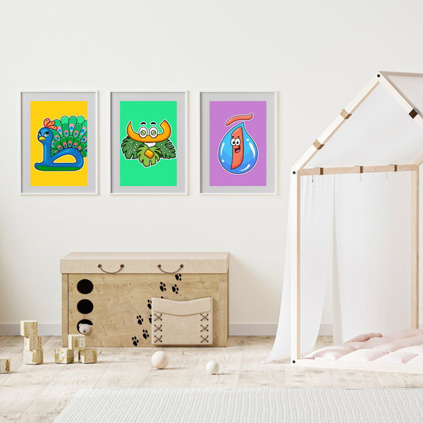 Persian Alphabet Characters Flash Cards Digital Download 📧 Bonus Poster