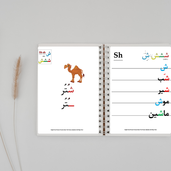 Persian Alphabet Workbook Learn to Read & Write Alef Báye Fársí with Englisi Farsi Workbook ✍️