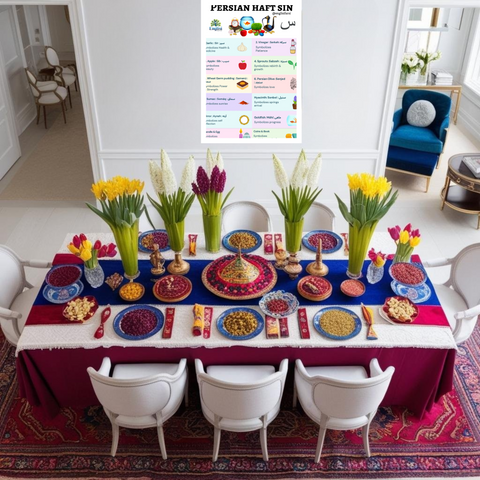 Persian New Year Haft Sin Shabe Yaldá Digital Download Bundle 📧🧄 🍏 🏺FREE MAJANI