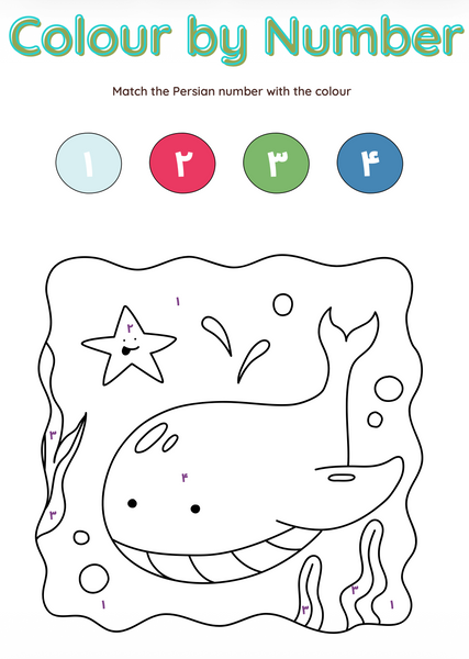 Learn persian numbers for children