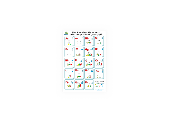 Free Persian Alphabet Poster | Printable Farsi Letter Chart
